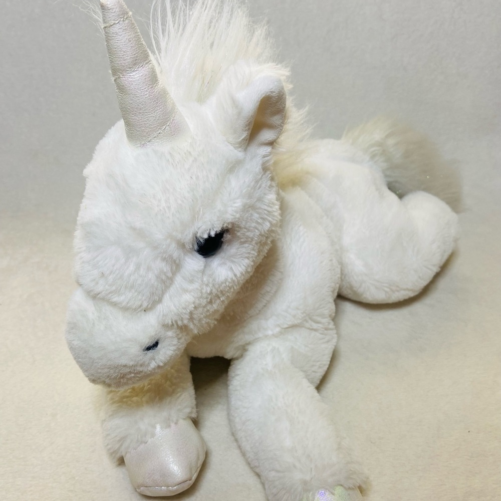 18” FAO Schwarz Adopt-A-Pets Enchanted White Unicorn Plush